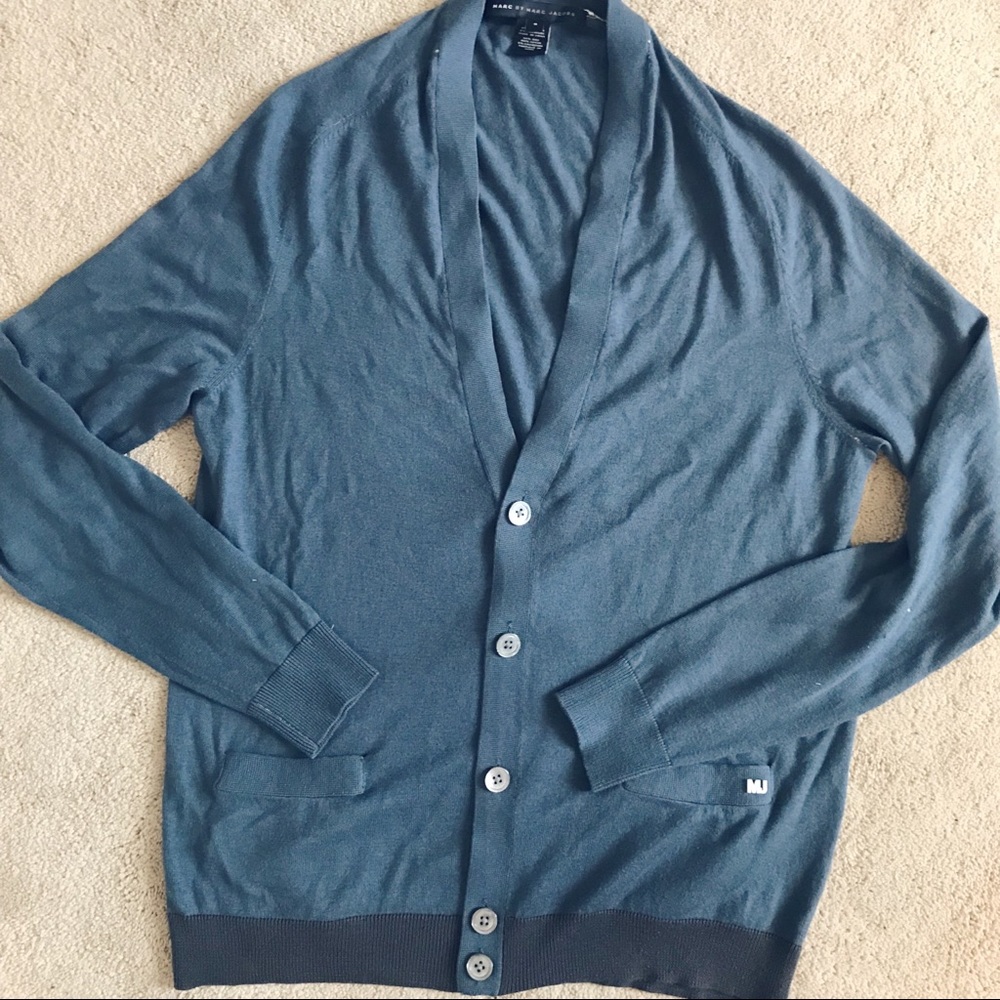 Marc Jacobs Blue Cardigan Sweater